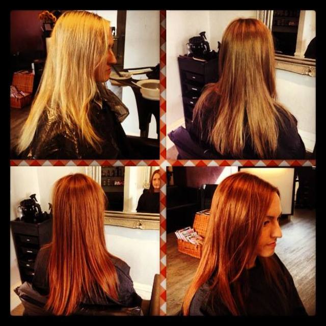 Are we getting ready for these autumn months? Our lady decided to have a more natural colour giving her lots of high shine. Going from blonde to rich warm caremal Natalie’s hair looks a lot less distressed making it look thicker and giving a beautiful hig