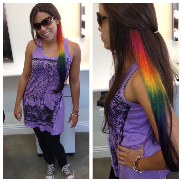 #Rainbow #haircolor!!!