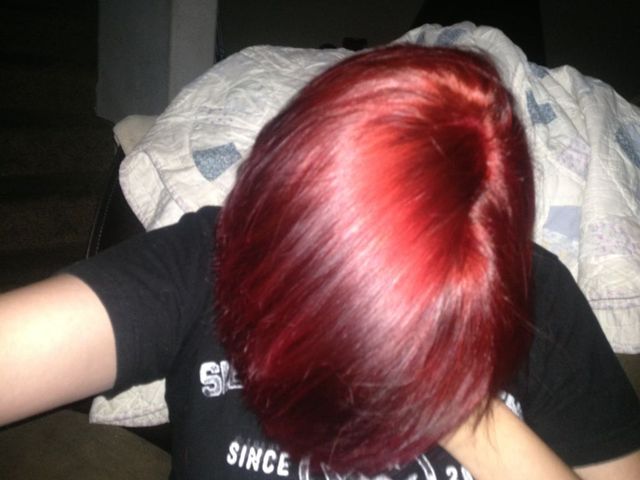 fresh red hair.