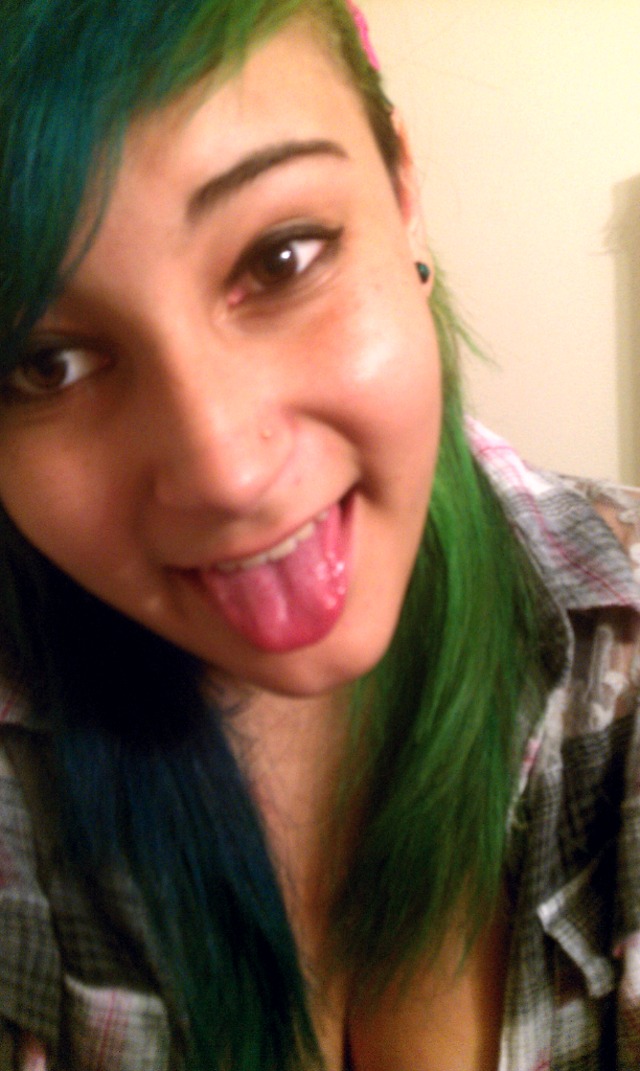 green &amp; blue hair :)