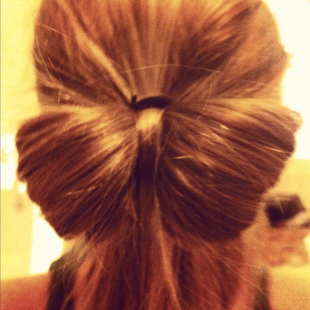 hair bow caramal