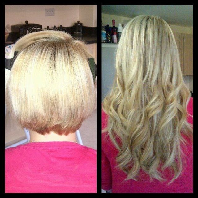 hair extensions done by me