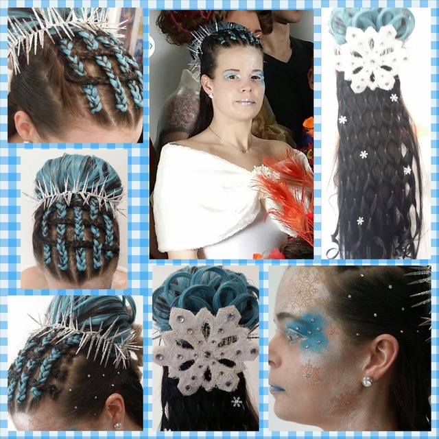 hair for a photoshoot