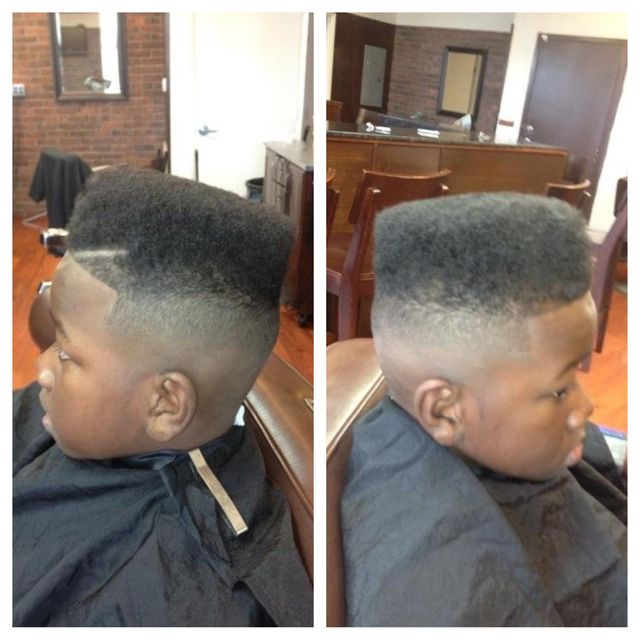 hi top fade with a side part
