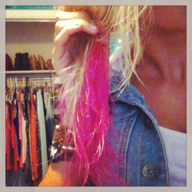 hot pink ombre