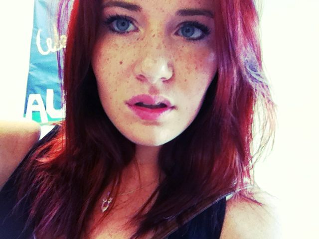 just dyed my hair! #red