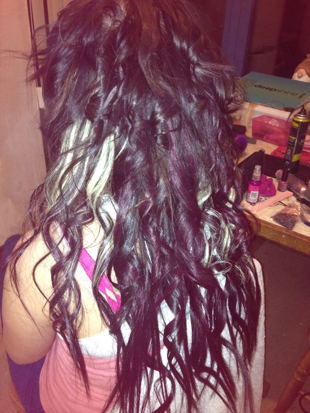long curly extensions