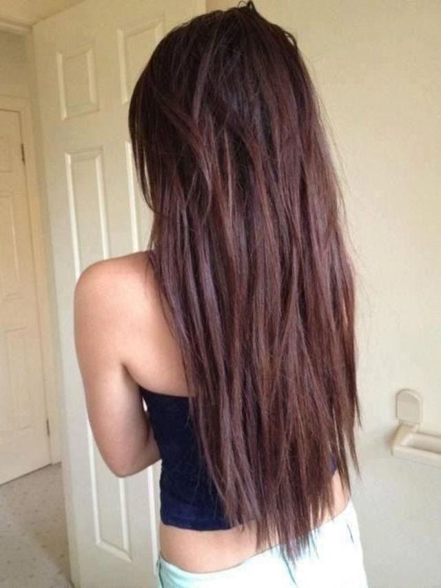 /long straight /brown hair