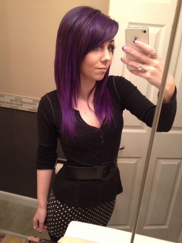 my purple hair