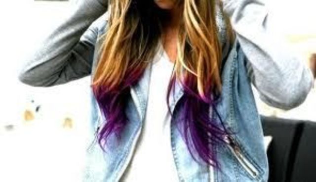 ombré purple hair