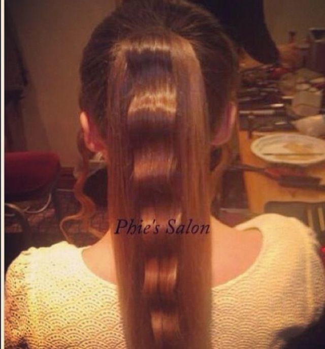 one wave ponytail