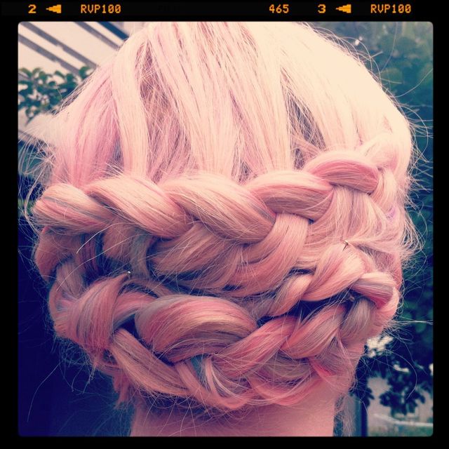 pink braid