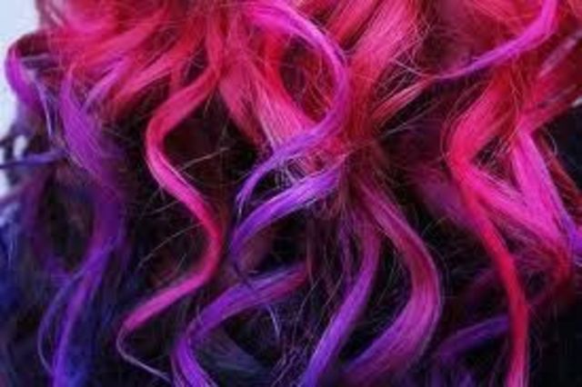 pink purple curl