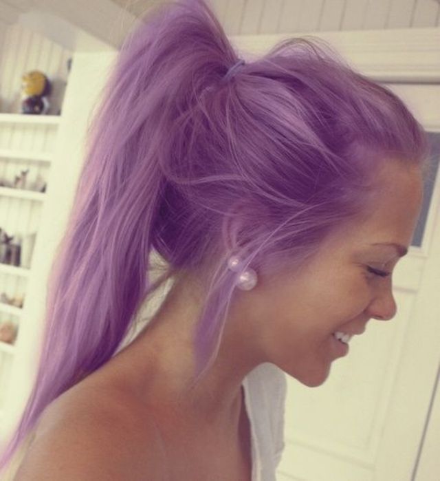 purple hair 