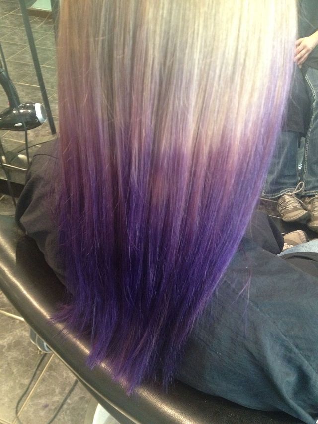 purple ombré 