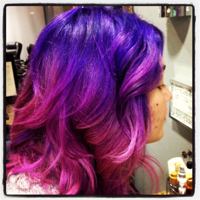 purple ombré 
