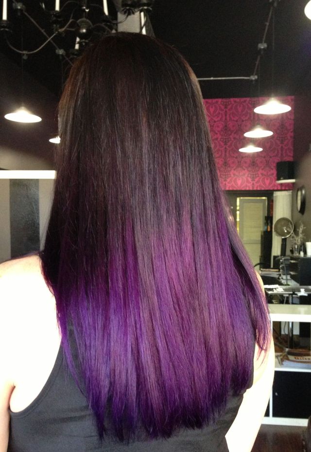 purple passion dip-dye