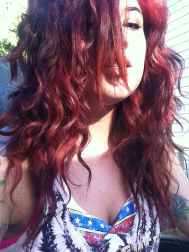 red curly