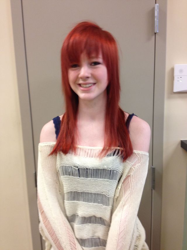 red hair after