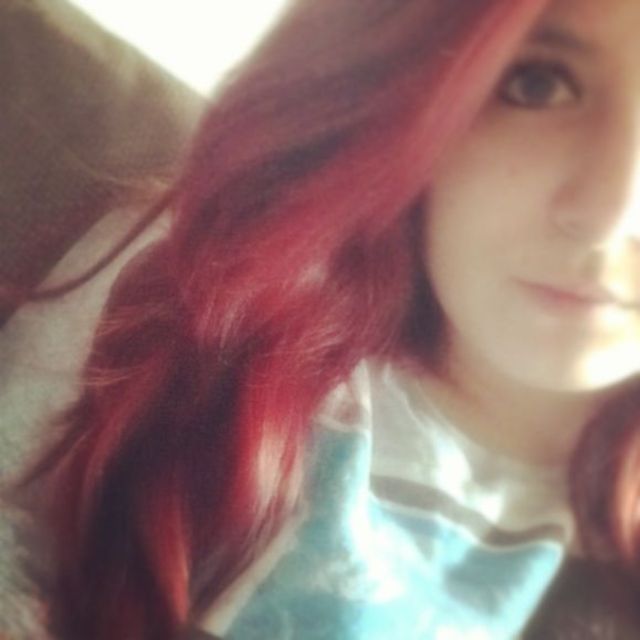 red loose curls wavy
