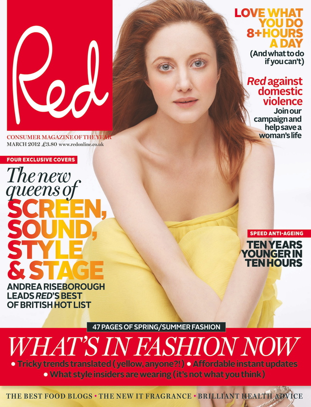 Cover with Andrea Riseborough