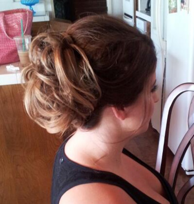 romantic tousled updo
