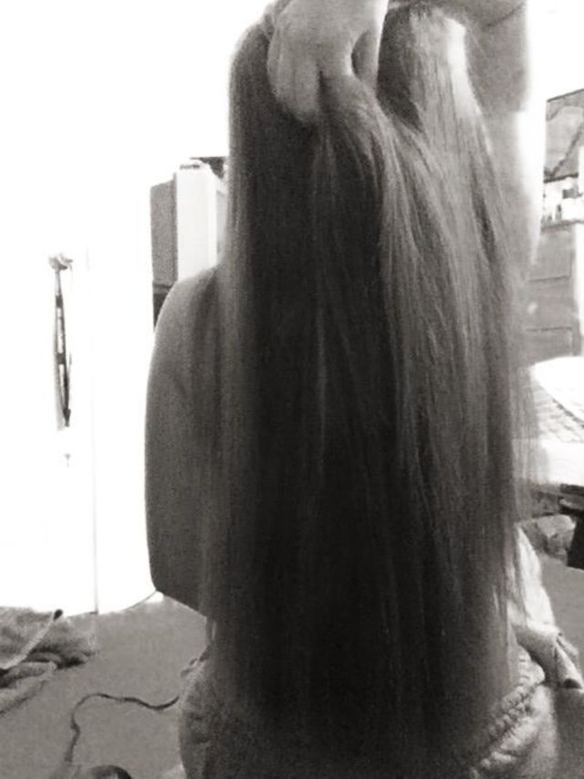 straight long hair