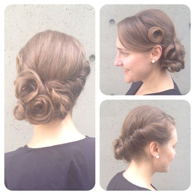wedding party updo