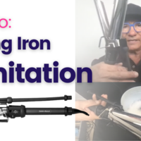 how to clean a curling iron